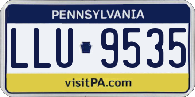 PA license plate LLU9535