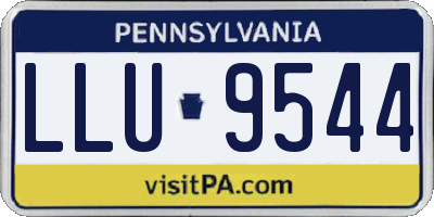 PA license plate LLU9544