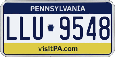 PA license plate LLU9548