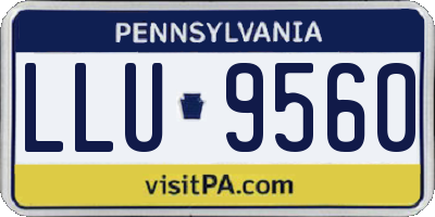 PA license plate LLU9560