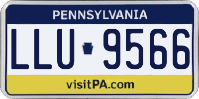 PA license plate LLU9566