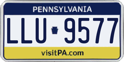 PA license plate LLU9577