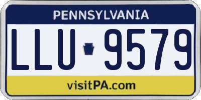 PA license plate LLU9579
