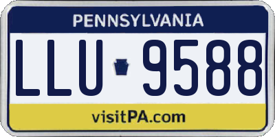 PA license plate LLU9588