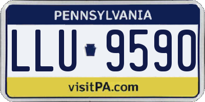PA license plate LLU9590