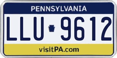 PA license plate LLU9612
