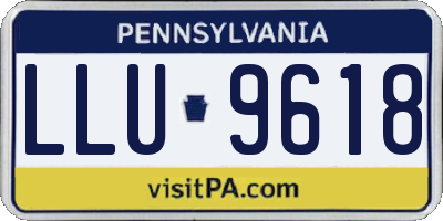 PA license plate LLU9618