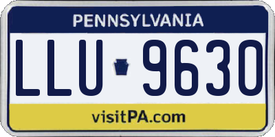 PA license plate LLU9630