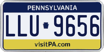 PA license plate LLU9656