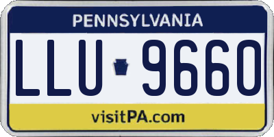 PA license plate LLU9660