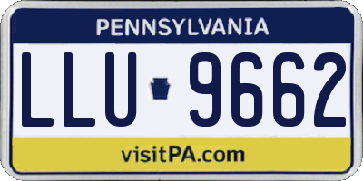 PA license plate LLU9662