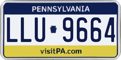 PA license plate LLU9664