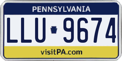 PA license plate LLU9674