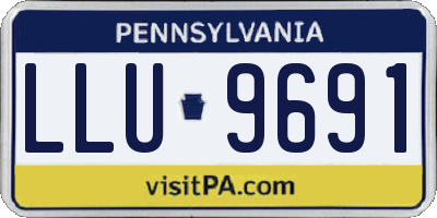 PA license plate LLU9691