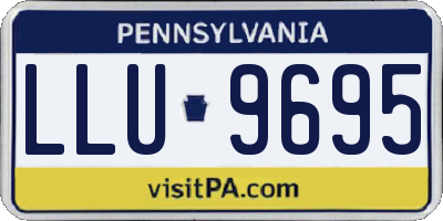 PA license plate LLU9695