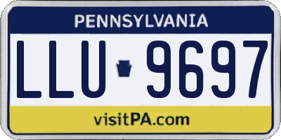 PA license plate LLU9697