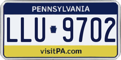 PA license plate LLU9702