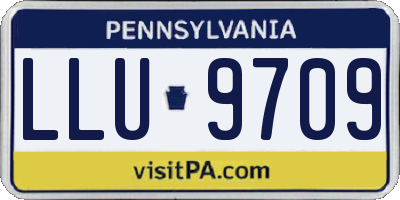 PA license plate LLU9709