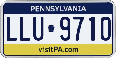 PA license plate LLU9710