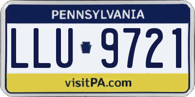 PA license plate LLU9721