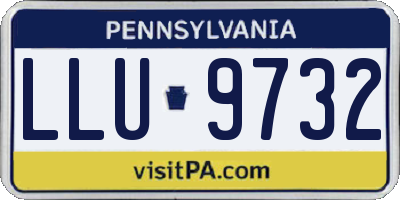 PA license plate LLU9732