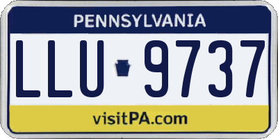 PA license plate LLU9737