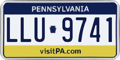 PA license plate LLU9741