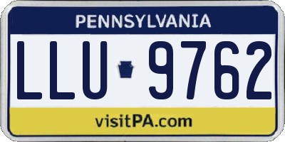 PA license plate LLU9762