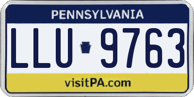 PA license plate LLU9763