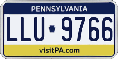 PA license plate LLU9766