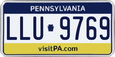 PA license plate LLU9769