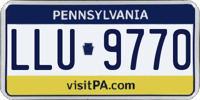 PA license plate LLU9770