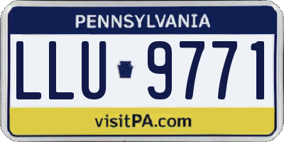 PA license plate LLU9771