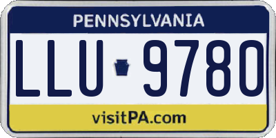 PA license plate LLU9780