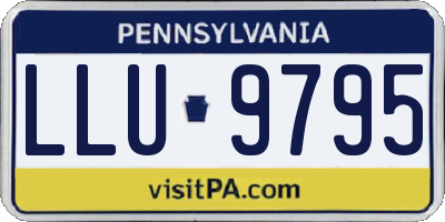 PA license plate LLU9795