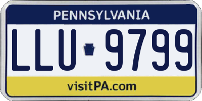 PA license plate LLU9799