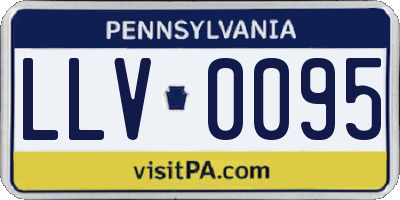 PA license plate LLV0095