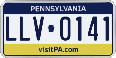 PA license plate LLV0141