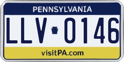 PA license plate LLV0146