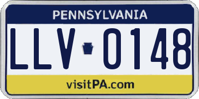 PA license plate LLV0148