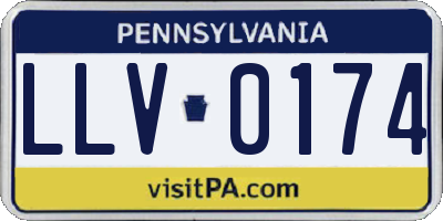 PA license plate LLV0174