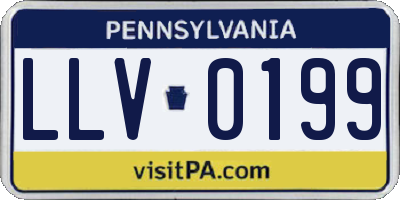 PA license plate LLV0199