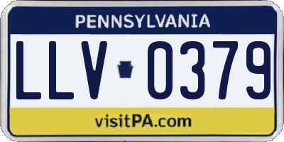 PA license plate LLV0379