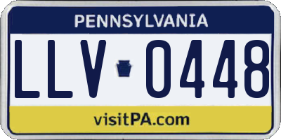 PA license plate LLV0448