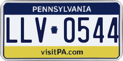 PA license plate LLV0544