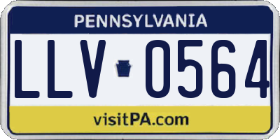 PA license plate LLV0564