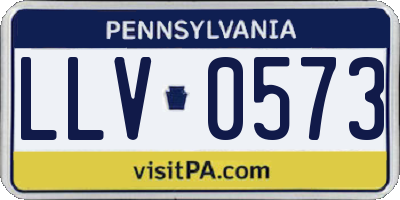 PA license plate LLV0573