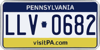 PA license plate LLV0682