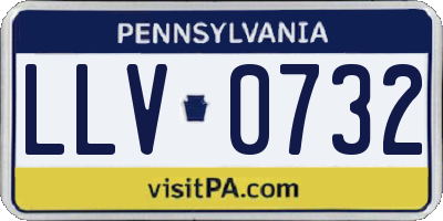PA license plate LLV0732