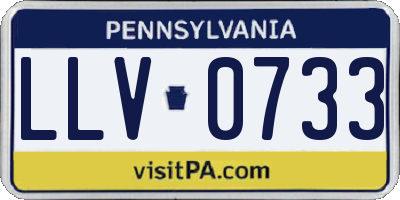 PA license plate LLV0733